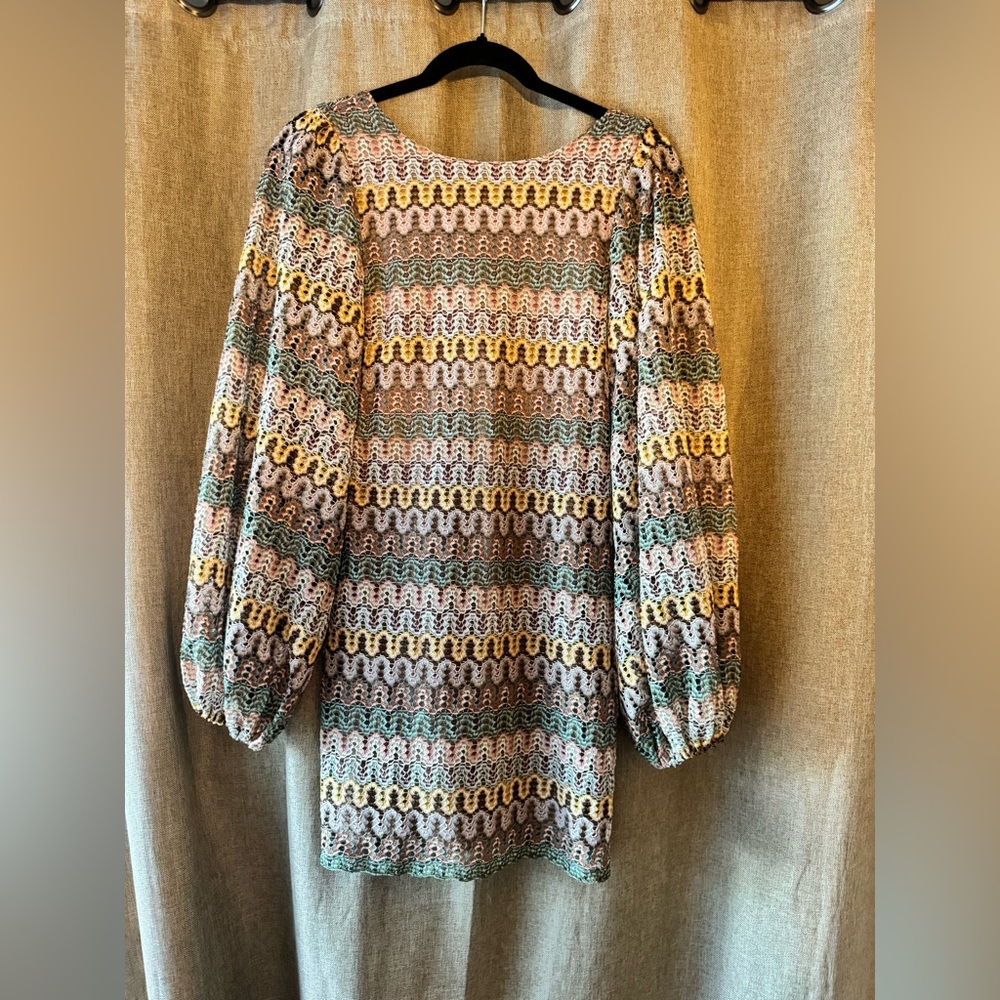 Jen's Pirate Booty Crochet Patterned Low Back Mini Dress